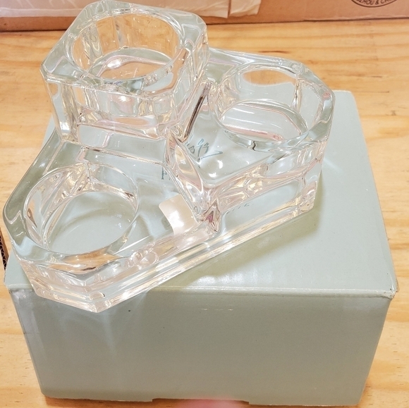 New Partylite P7965 Mini Crystal Castle 3 tier tealight candle holder - Picture 5 of 10